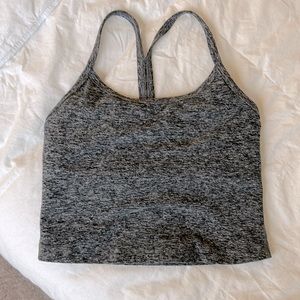Beyond Yoga Spacedye Crop top black/grey with shelf bra size XS